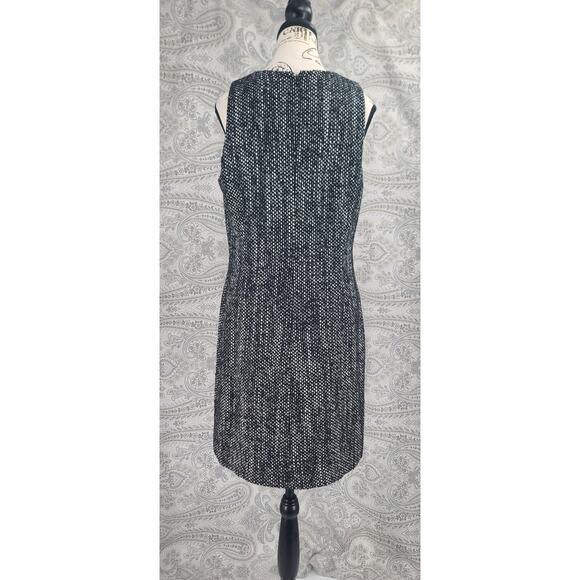Theory tweed wool sleeveless sheath dress black/white Size 10 Office Career - Picture 3 of 10
